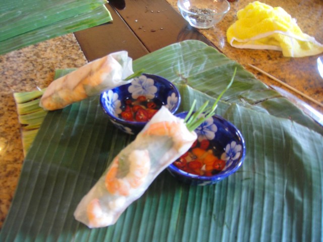 Rice Paper Rolls, as made by me