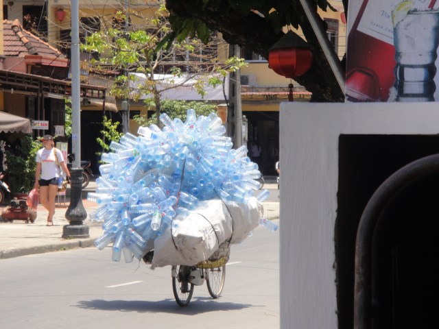 There is a cyclist in there...