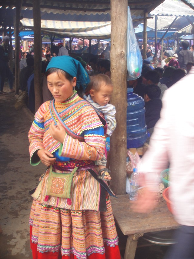 Flower Hmong at the Bac Ha Market