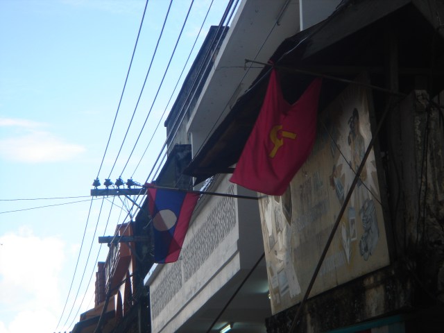 First sight of the hammer and sickle