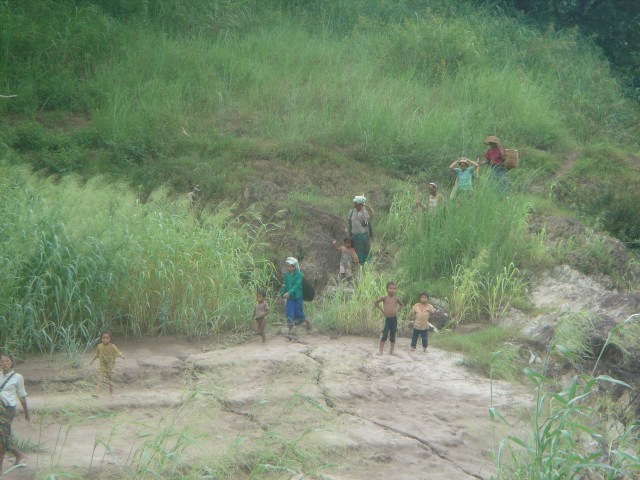 Whilst we swam, these people appeared out of nowhere