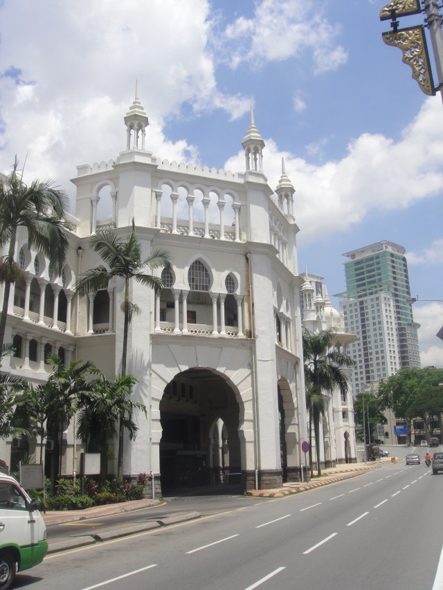 The Kuala Lumpur Railway Station. Built in 1910, a gorgeous colonial relic
