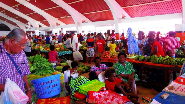 The local market in Port Vila
