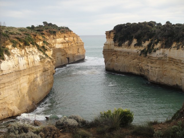 Looking down on Loch Ard Gorge