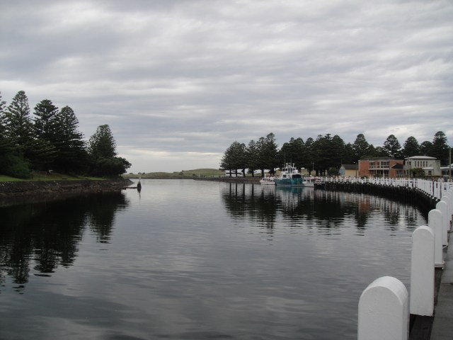 The gorgeous Port Fairy harbour on the Moyne River