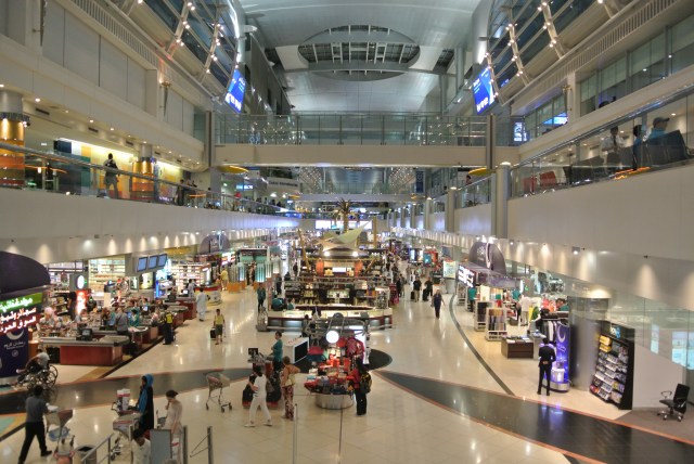 One of Dubai's cavernous Duty Free halls