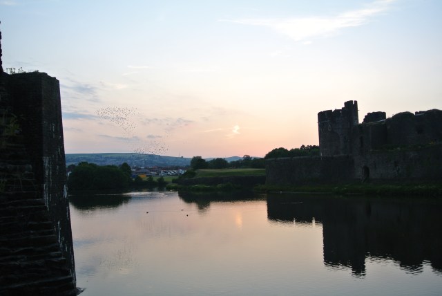 Caerphilly at sunset