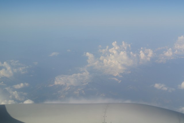 The snow capped Alps