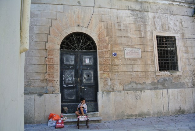 This young boy took a break from hawking his wares in the Old Town