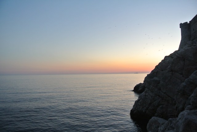 The sun sets on our time in Dubrovnik