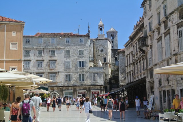 Split's marbled old town