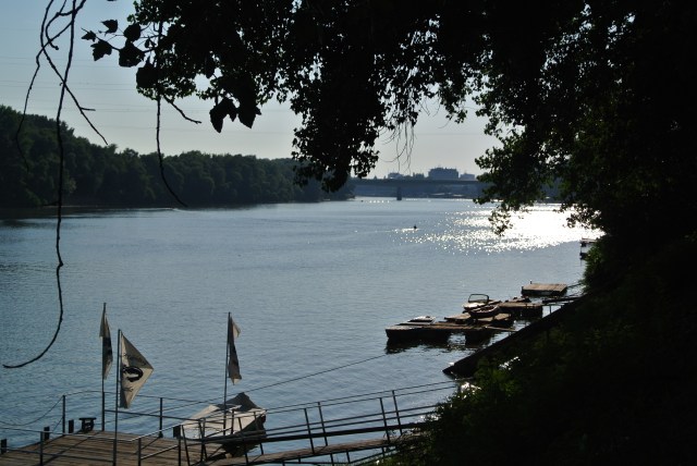 Afternoon sun on the River Tisza