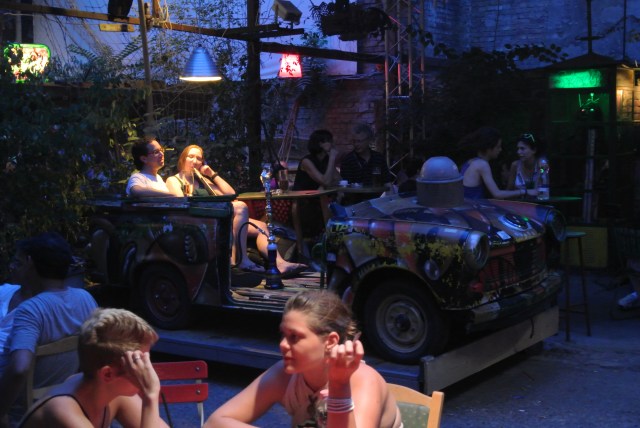 Where there was the crowd, the beer was more expensive (but you could smoke Shisha in a car)