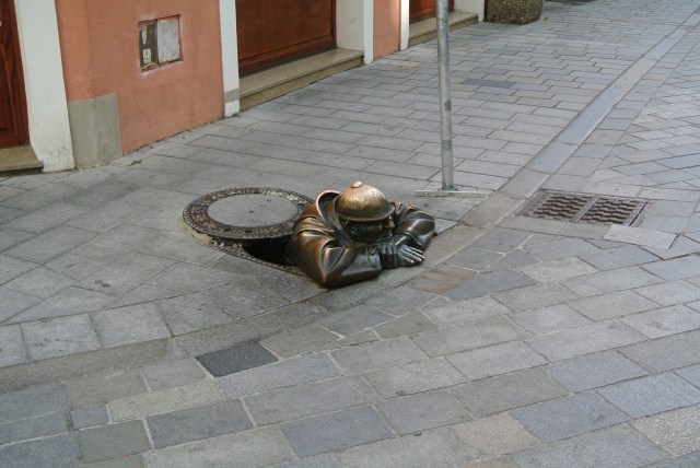 One of the quirky statues we could actually find