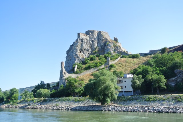 Like sentinel on the shore, Hrad Devin with its commanding views