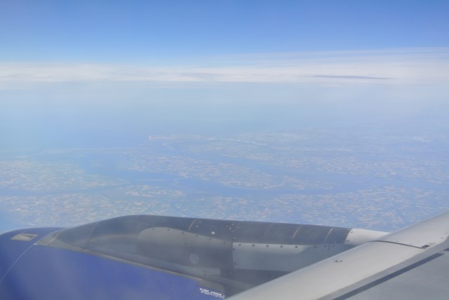 From Prague to London, over the Belgian & Dutch coastline