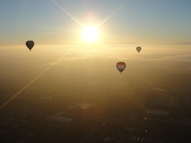 Peaceful bliss above the Melbourne morning