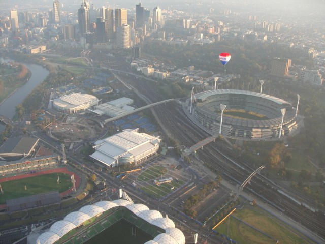 A birds eye view of Australia's sporting capital