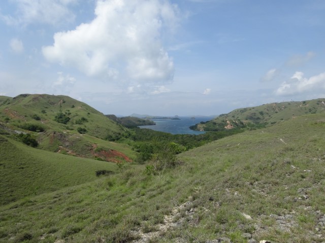 Gazing back towards the small harbour and Rangers offices