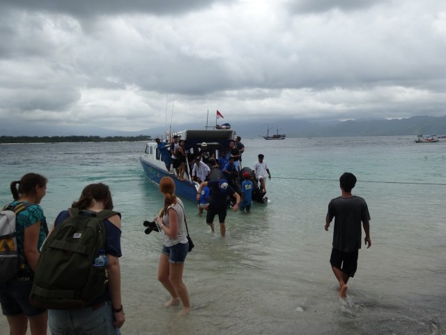 Finally disembarking from that small vessel, which would cause much pain