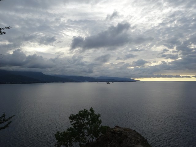 Gazing back towards Dili from the Christo Rei