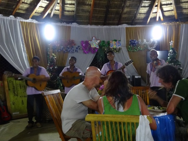 Atauro locals perform for us over dinner. Click here to have a look and listen for yourself.