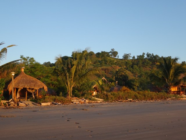 Some of the tented huts at Barry's
