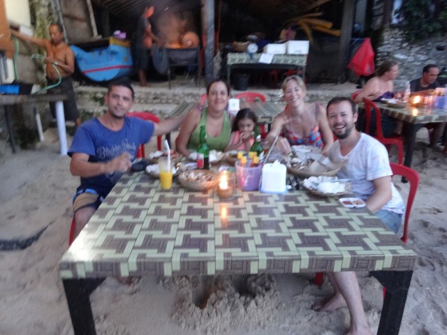 What could have been a great photo, sadly shot by shaky handed staff. We were all shaking water off minutes later...