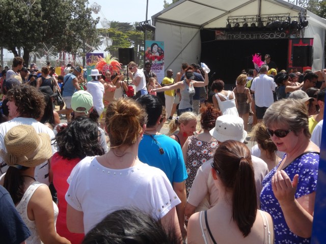 It wasn't the Latin fest, but there was free Salsa...