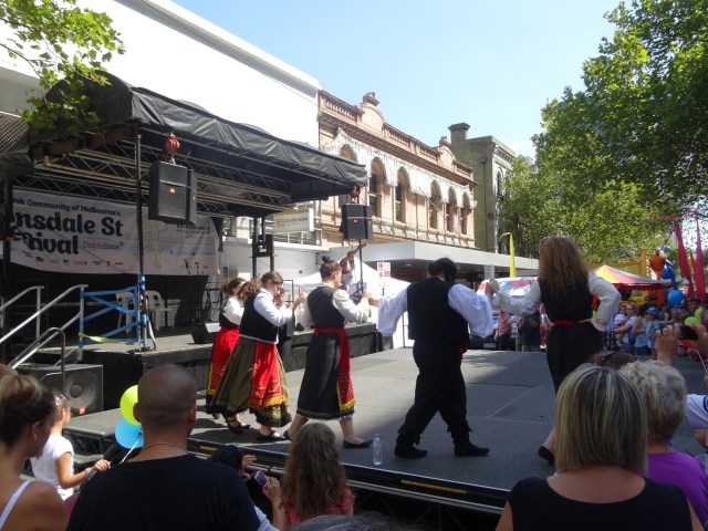 This was as Greek as the Antipodes Festival got...