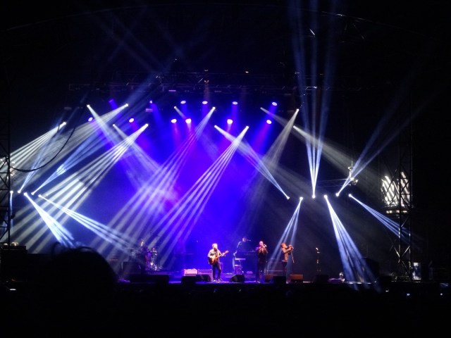 When the sun sets, the lights take over...