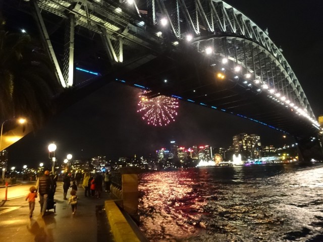 Fireworks signal the beginning of the night