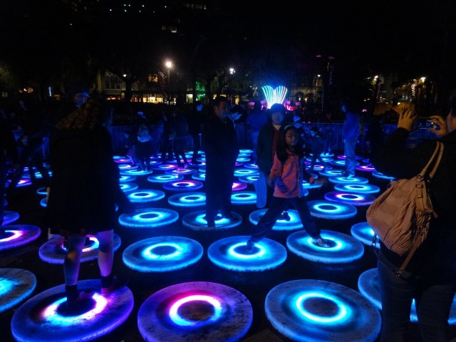 Lilypads in incandescent blue