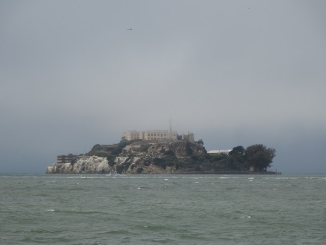 Alcatraz, ready to be consumed by fog...