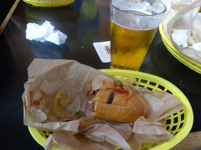 The remnants of some of the fine fare from Rosamunde...