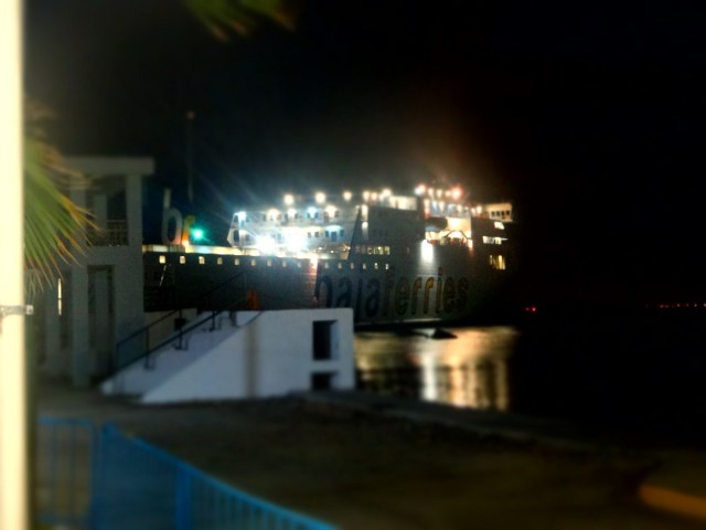 Our home for this night. The ferry, 'California Star'