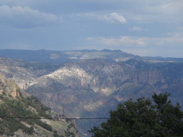 Our (well my) first glimpse of the actual Copper Canyon