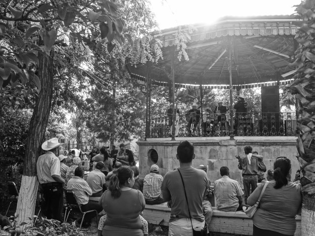 Musicians (and a few dancing couples) in the park
