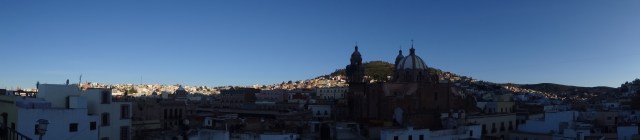 Early morning in Zacatecas, before the sun has crested the hills (click on image to enlarge)