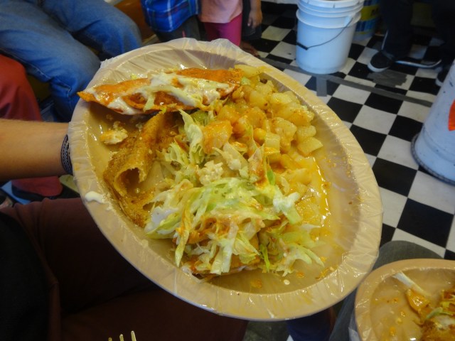 The final delcious, picante (spicy) product