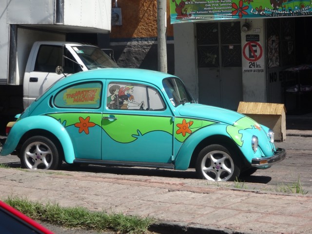 Scooby Doo and their iconic van... (I mean beetle)