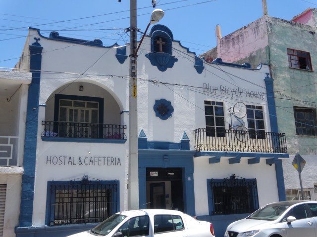 Our home for the night, the Blue Bicycle House
