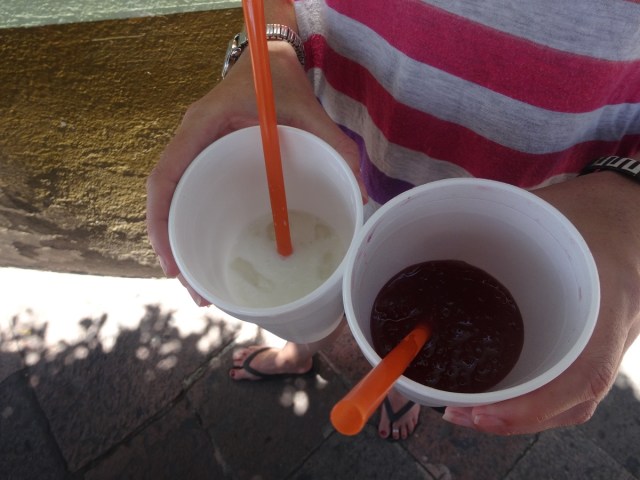Horchata and Jamaica... both ridiculously sweet!