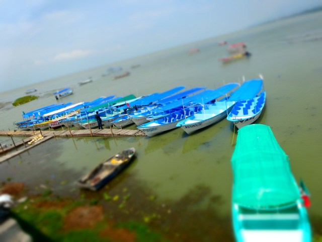 For the men on the lake, business certainly isn't booming...