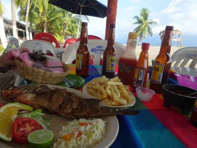 Technically, dinner wash ‘Fish n Chips’ on the beach
