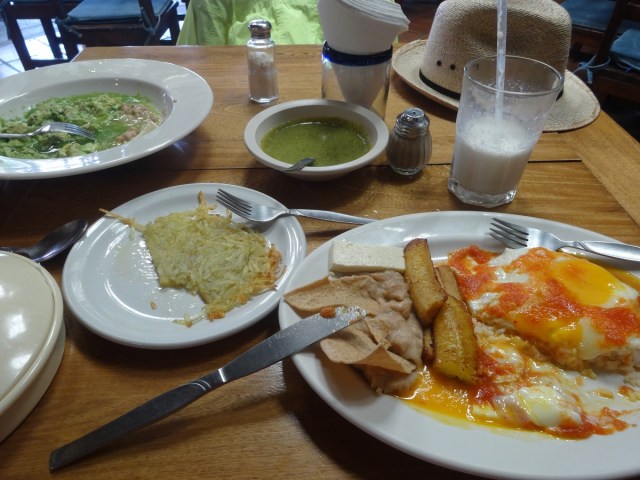 A Mexican birthday fry up