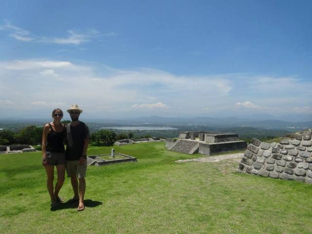 Hanging out at Xochicalco on the 1st day of our 3rd month