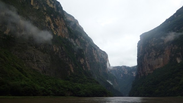 Feeling small as the canyons walls begin to tower above…