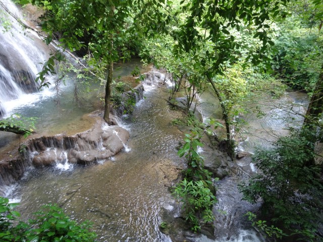 Cascades amidst the ruins and the jungle