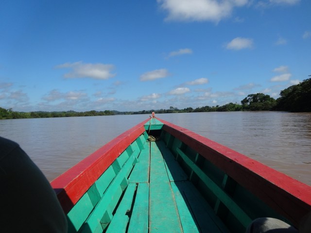 The start of our journey upriver